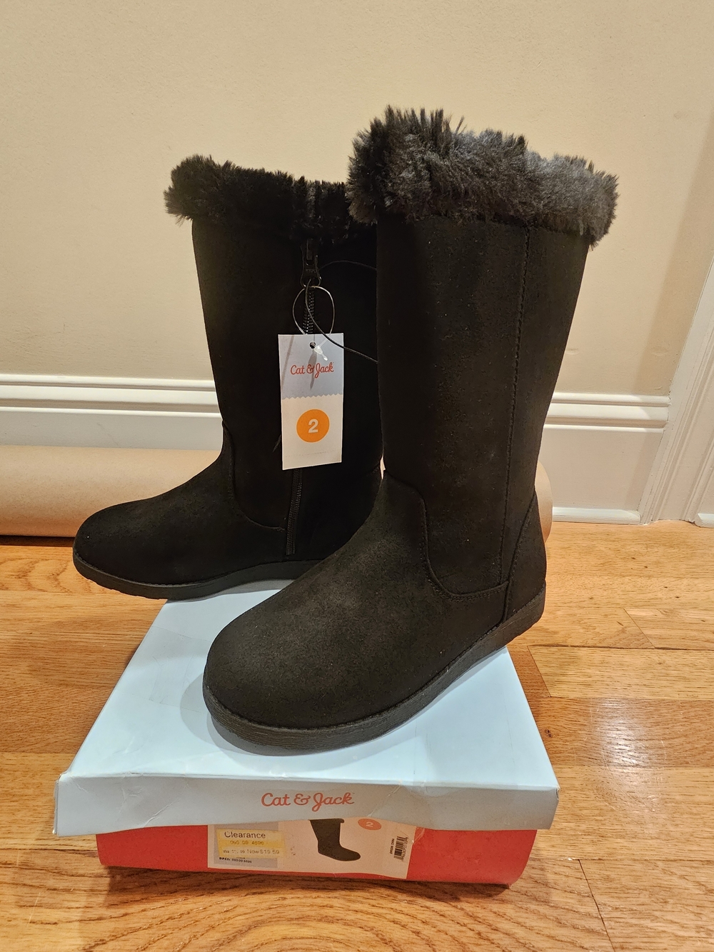 Cat & Jack Girls' Nina Boots Kids Size 2